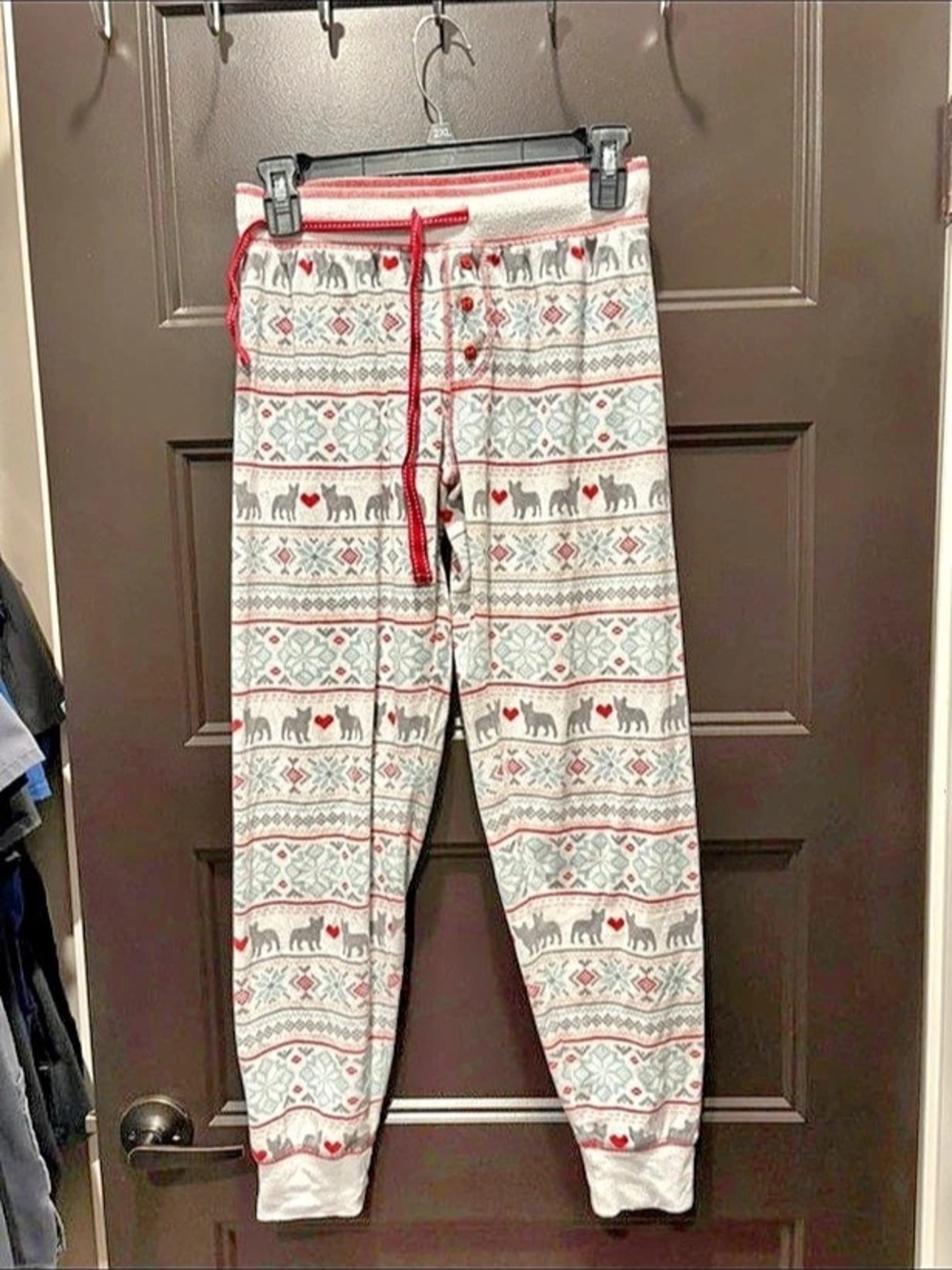 J. Salvas Printed 3pc  Pajama Set off 3 pieces Size Medium Like New - Picture 2 of 3
